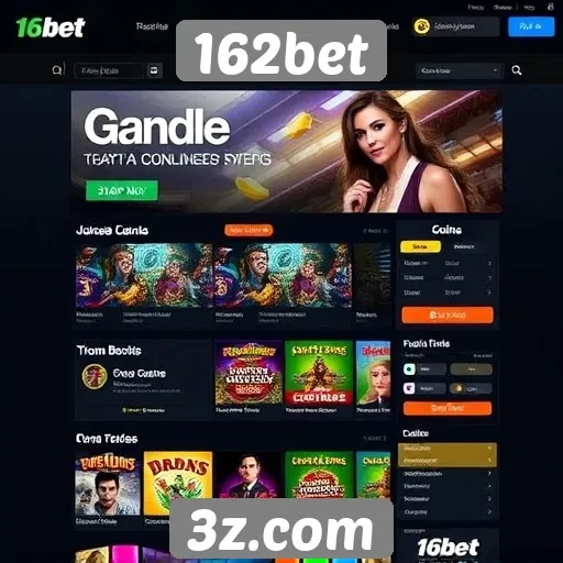 Interface e usabilidade do site 162bet